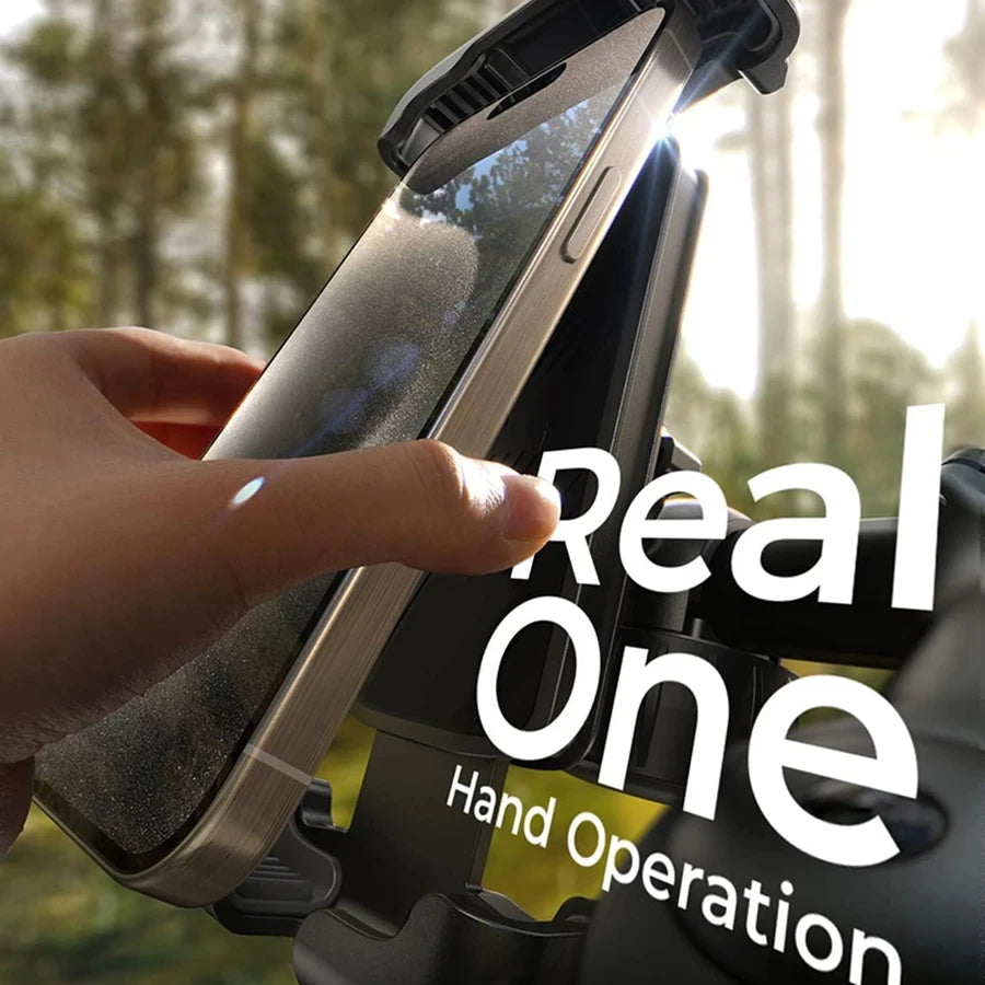 Universal Motorcycle Phone Holder - 360° Rotatable