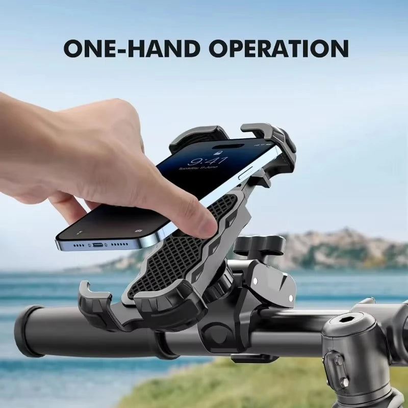 Universal Motorcycle Phone Holder - 360° Rotatable