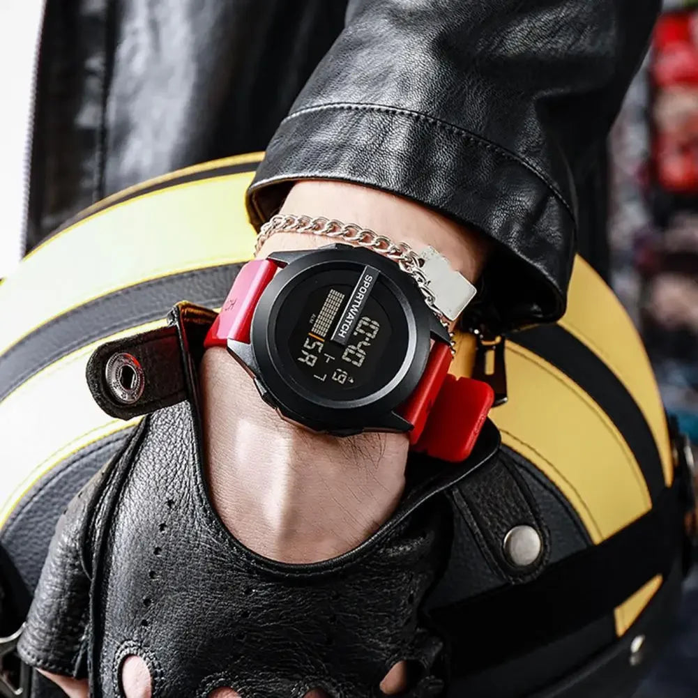 LED Digital Sportuhr - Wasserdicht Fitness Uhr für Männer