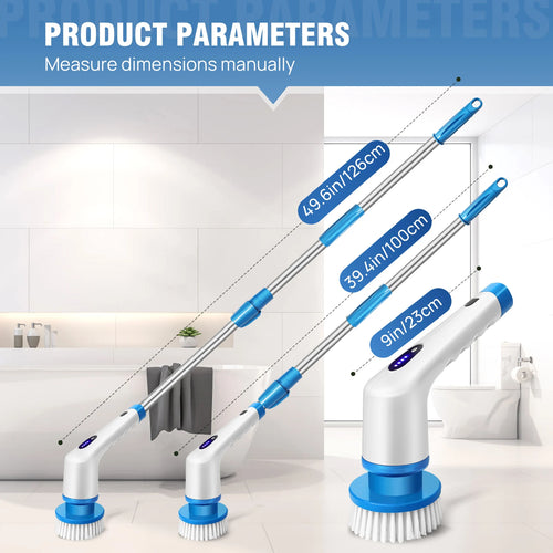 Elektrische Reinigungsbürste mit 9 Bürstenköpfen