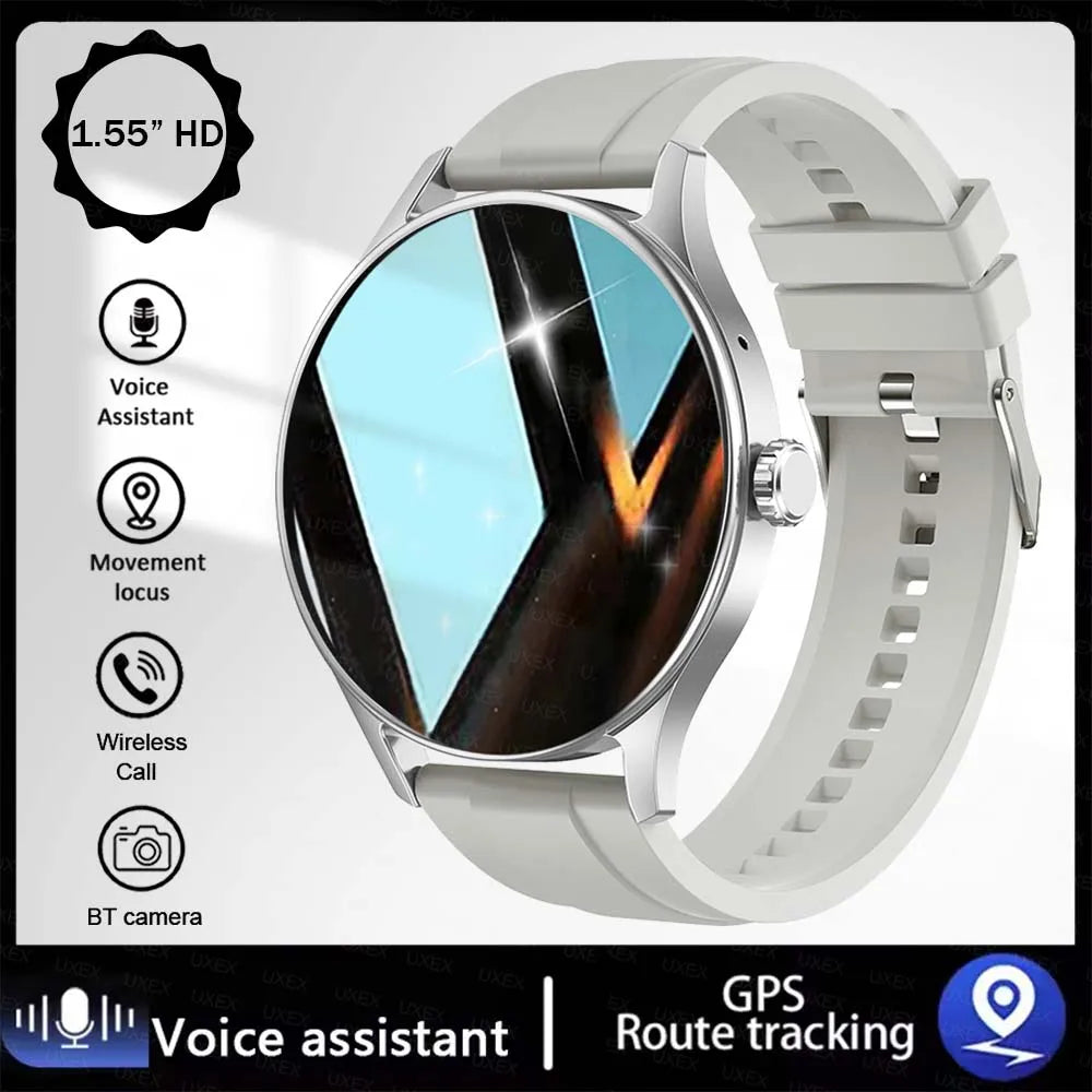 Smartwatch UXEX 1,55" HD – Bluetooth-Anruf & Gesundheitstracker