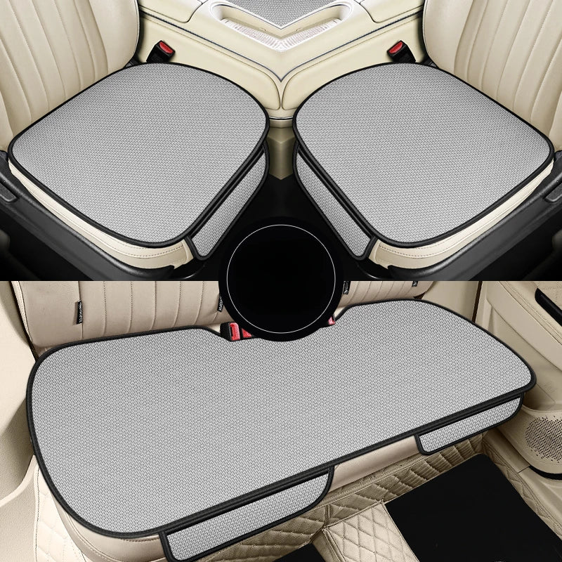 Summer Cool Car Seat Cover - Breathable Fabric Cushion Set