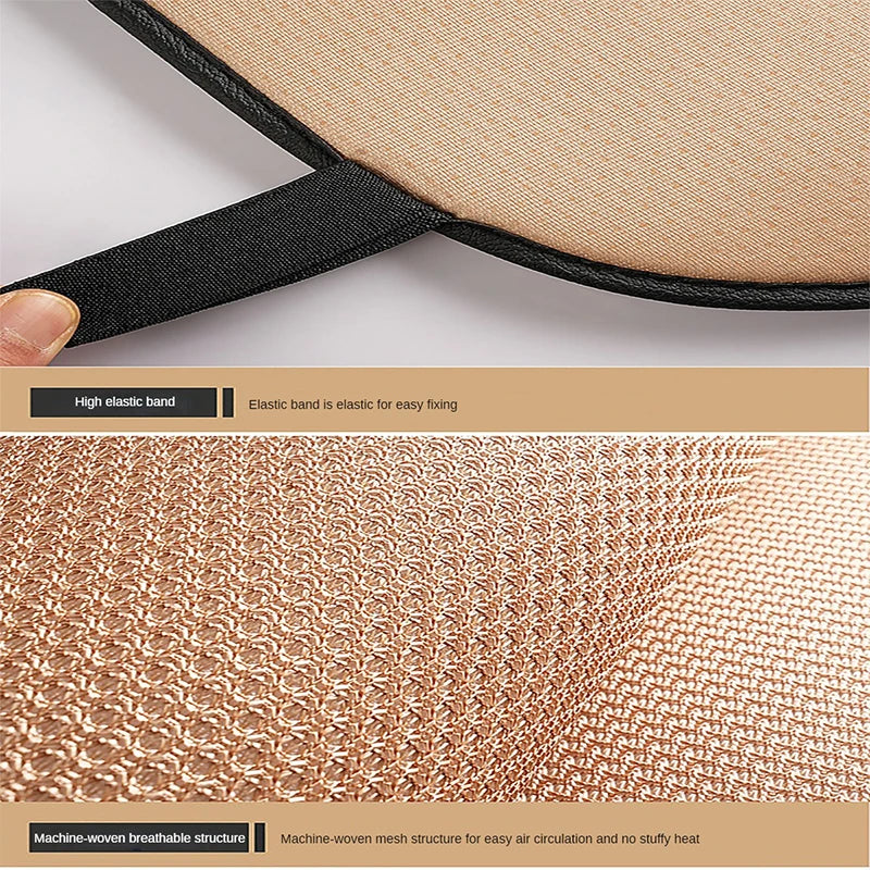 Summer Cool Car Seat Cover - Breathable Fabric Cushion Set